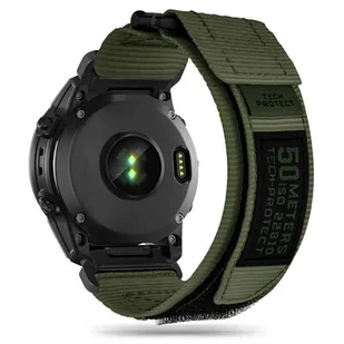 TECH-PROTECT SCOUT PRO PASEK DO GARMIN FENIX 5 / 6 / 6 PRO / 7 MILITARY GREEN - Akcesoria do smartwatchy - miniaturka - grafika 1