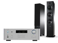 Zestawy stereo - Rotel RA-1572 MkII (srebrny) + Tesi 6 (czarny) - miniaturka - grafika 1