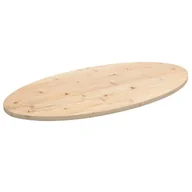 Meble modułowe i akcesoria - Blat stołu, 110x55x2,5 cm, lite drewno sosnowe, owalny Lumarko! - miniaturka - grafika 1