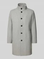 Płaszcze męskie - Krótki płaszcz ze stójką i wpuszczanymi kieszeniami - miniaturka - grafika 1