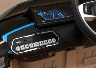 Autko BMW i4 na akumulator dla dzieci Złoty + Wolny Start + EVA + Ekoskóra + Audio LED + Pilot - Pojazdy elektryczne dla dzieci - miniaturka - grafika 10