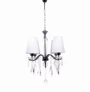 Lumina Deco Deco KLASYCZNY ŻYRANDOL KRYSZTAŁOWY BIAŁY ALESSIA W4 - Lampy sufitowe - miniaturka - grafika 1
