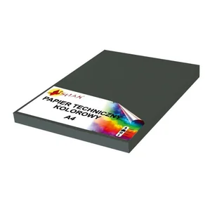 Papier techniczny A4 220g grafitowy 50 arkuszy - Szkolne artykuły papiernicze - miniaturka - grafika 1