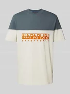 Koszulki męskie - T-shirt z wyhaftowanym logo model ‘SATURNIA’ - miniaturka - grafika 1