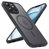 Etui i futerały do telefonów - Etui do Apple iPhone 13 Pro obudowa Alogy MagSafe Hybrid Matte Case pokrowiec matowy z ochroną obiektywu czarny - miniaturka - grafika 1