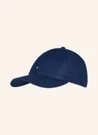 Czapki damskie - Tommy Hilfiger Czapka Z Lnu blau - miniaturka - grafika 1