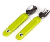 Sztućce dla dzieci - Kidsme karotīte un dakšiņa Lime no 6 mēn. 140301 LI - miniaturka - grafika 1