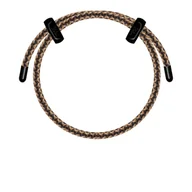 Bransolety męskie - Bransoletka Liana męska w kolorze beżowo-brązowym, czarna - Lilou - miniaturka - grafika 1