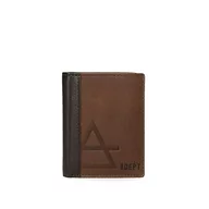Portfele - Adept Jim pionowy portfel z portfelem brązowy 8,5 x 10,5 x 1 cm skóra, brązowy, pionowy portfel z portfelem, brązowy, Pionowy portfel z portfelem - miniaturka - grafika 1