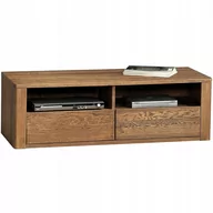 Szafki RTV - Mała Szafka Rtv Pod Tv Drewniana Dąb Bursztyn - miniaturka - grafika 1