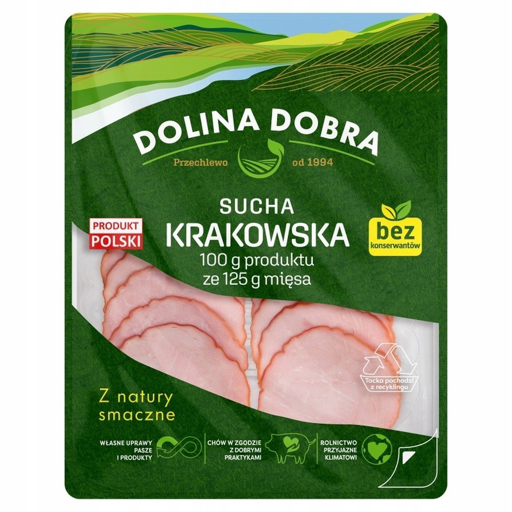 Kiełbasa krakowska w plastiku Goodvalley 90 g