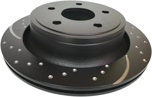 Tylne klocki Ultimax2 + nawiercone nacinane tarcze hamulcowe EBC seria GD Dodge Durango 2004-2009 - Tarcze hamulcowe - miniaturka - grafika 5