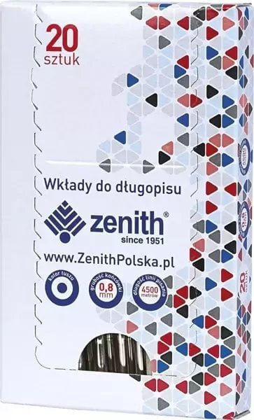 Zenith Wkład do długopisu 4/20 niebieski 20szt ZENITH