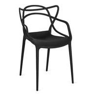 Krzesła - Białe sztaplowane minimalistyczne krzesło - Amesta - miniaturka - grafika 1