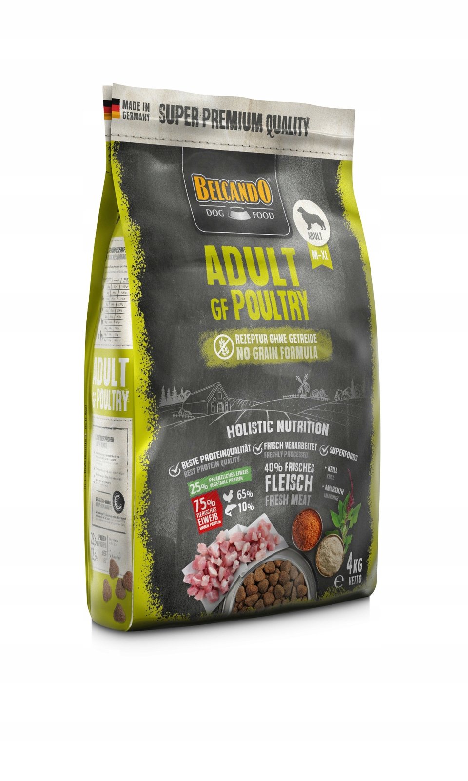 Belcando Adult Gf Poultry Sucha Karma Dla Psów Z Nietolerancją Zbóż 4Kg