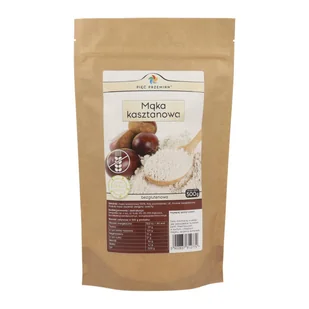 Mąka kasztanowa bezglutenowa 500 g - Pięć Przemian - Mąka - miniaturka - grafika 1
