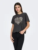 Koszulki i topy damskie - ONLY Koszulka w kolorze czarnym - miniaturka - grafika 1