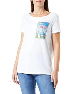 Sisley T-shirt damski, White 911, L - Koszulki i topy damskie - miniaturka - grafika 1