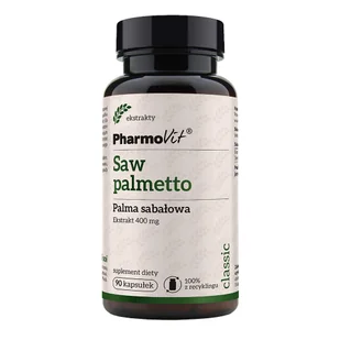 PHARMOVIT Pharmovit Saw palmetto x 90 kaps - Układ moczowy i płciowy - miniaturka - grafika 1