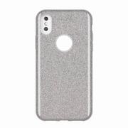 Etui i futerały do telefonów - Wozinsky Glitter Case błyszczące etui pokrowiec z brokatem iPhone XS Max srebrny - miniaturka - grafika 1