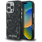 Etui i futerały do telefonów - Etui Karl Lagerfeld IML Leopard Pattern MagSafe do iPhone 16 Pro czarny - miniaturka - grafika 1