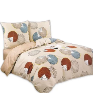 Komplet pościeli Elway kołdra 220 x 200 poduszka 70x80 cm bawełna 3 cz 6184 - Pościel - miniaturka - grafika 1