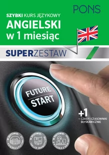 Angielski w 1 miesiąc. Szybki kurs językowy. Super zestaw + czasy i czasowniki błyskawiczne - Książki do nauki języka angielskiego - miniaturka - grafika 1