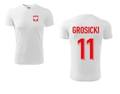 Koszulki sportowe męskie - Treningowa Koszulka POLSKA GROSICKI 11 jr - miniaturka - grafika 1