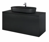 Szafki łazienkowe - Elita Glam szafka 120 1S + 1S black matt 168388 - miniaturka - grafika 1