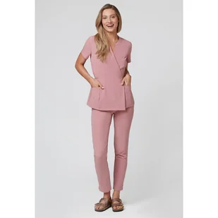 Fartuszek Medyczny Kate Blossom Pink Rozmiar: 40 - Odzież medyczna - miniaturka - grafika 3