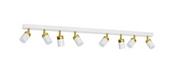 Lampy sufitowe - Milagro Lampa sufitowa JOKER WHITE/GOLD 8xGU10 MLP6132 - miniaturka - grafika 1