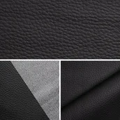 Pasmanteria - Skaj Ekoskóra Sztuczna Skóra Tkanina Tapicerska Materiał Czarny 0,5 Mb - miniaturka - grafika 1