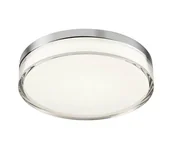 Lampy sufitowe - Redo 01-3728 - LED Plafon FRISBI LED/18W/230V 3000/4000K IP44 chrom - miniaturka - grafika 1