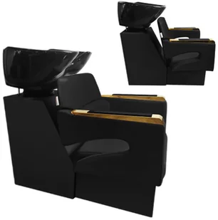 Myjnia myjka fryzjerska barberska Gaja do salonu fryzjerskiego barberskiego ruchoma ceramiczna misa armatura bateria słuchawka - Myjki fryzjerskie - miniaturka - grafika 1