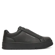 Buty dla chłopców - Sneakersy Tommy Hilfiger T3X9-34092-1355999 S Czarny - miniaturka - grafika 1