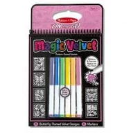 Zabawki kreatywne - Melissa&Doug magiczna kolorowanka Velvet motylki - miniaturka - grafika 1