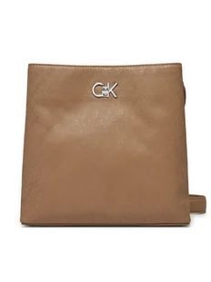 Calvin Klein Torebka Ck Convertible Bucket Bag_Mono K60K613137 Brązowy - Torebki damskie - miniaturka - grafika 1