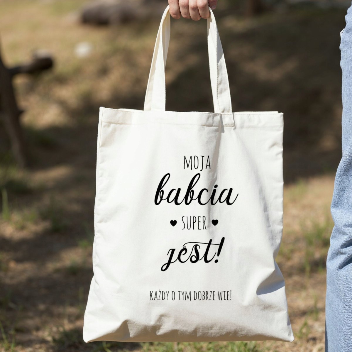 Torba z nadrukiem/bawełniana DLA BABCI/DZIADKA DZIEŃ BABCI/DZIEŃ DZIADKA #4