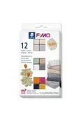Zabawki kreatywne - Zestaw Fimo Effect Boho 12 kostek 25g - miniaturka - grafika 1