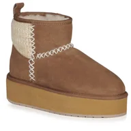 Botki damskie - EMU Australia botki damskie Stinger Knit Flatform Chestnut-37 - miniaturka - grafika 1