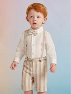 Spodenki damskie - Abel & Lula Komplet koszula i szorty materiałowe 5228 Kolorowy Regular Fit - miniaturka - grafika 1