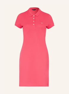 Sukienki - Gant Sukienka Polo Z Piki pink - grafika 1