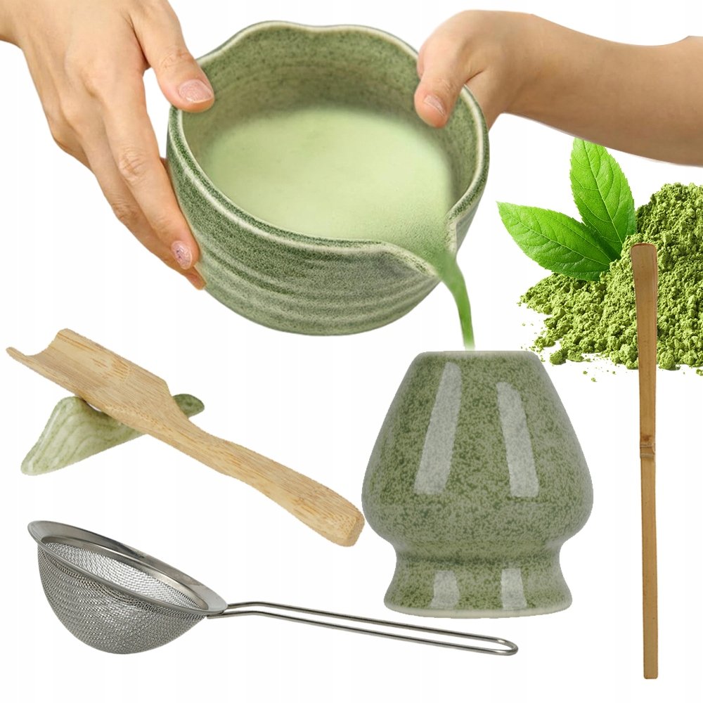 Zestaw Do Herbaty Matcha,zestaw Miotełka 7-CZĘŚCIOWY Walentynki