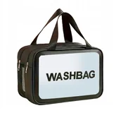 Kosmetyczki, organizery i kuferki - Top Choice Washbag dwukomorowa kosmetyczka Czarny - miniaturka - grafika 1