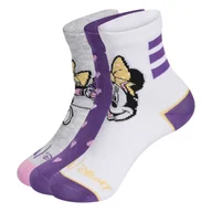 Skarpetki dla dzieci - Skarpetki dziecięce adidas Adidas Disney Minnie Mouse Socks White/Active Purple/Light Grey Heather XS - miniaturka - grafika 1