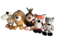 Maskotki i pluszaki - Pluszaki pluszowe zwierzęta lis żyrafa małpa tygrys lew maskotki zwierzaki - miniaturka - grafika 1