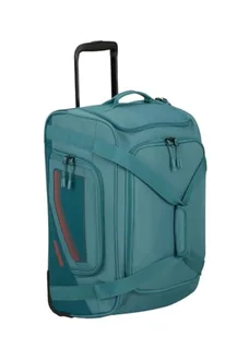 American Tourister City Racer - Torba podróżna z kółkami 55 cm, 50 L - Podręczna z dużą ilością miejsca do przechowywania i schowkiem na buty - Wodoodporna, Smart Sleeve, Trwała - Niebieska (Benzyna) - Torby podróżne - miniaturka - grafika 1