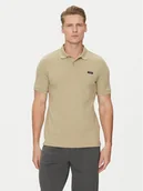 Koszulki męskie - Calvin Klein Polo K10K111196 Beżowy Slim Fit - miniaturka - grafika 1