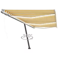 Markizy - VidaXL Lumarko Automatycznie zwijana markiza, LED i czujnik wiatru, 600x300 cm  3069813 VidaXL - miniaturka - grafika 1