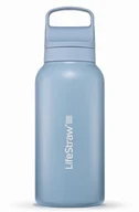 Shakery i bidony sportowe - Butelka termiczna z filtrem do wody LifeStraw Go 2.0 Steel 1000ml Icelandic Blue - miniaturka - grafika 1